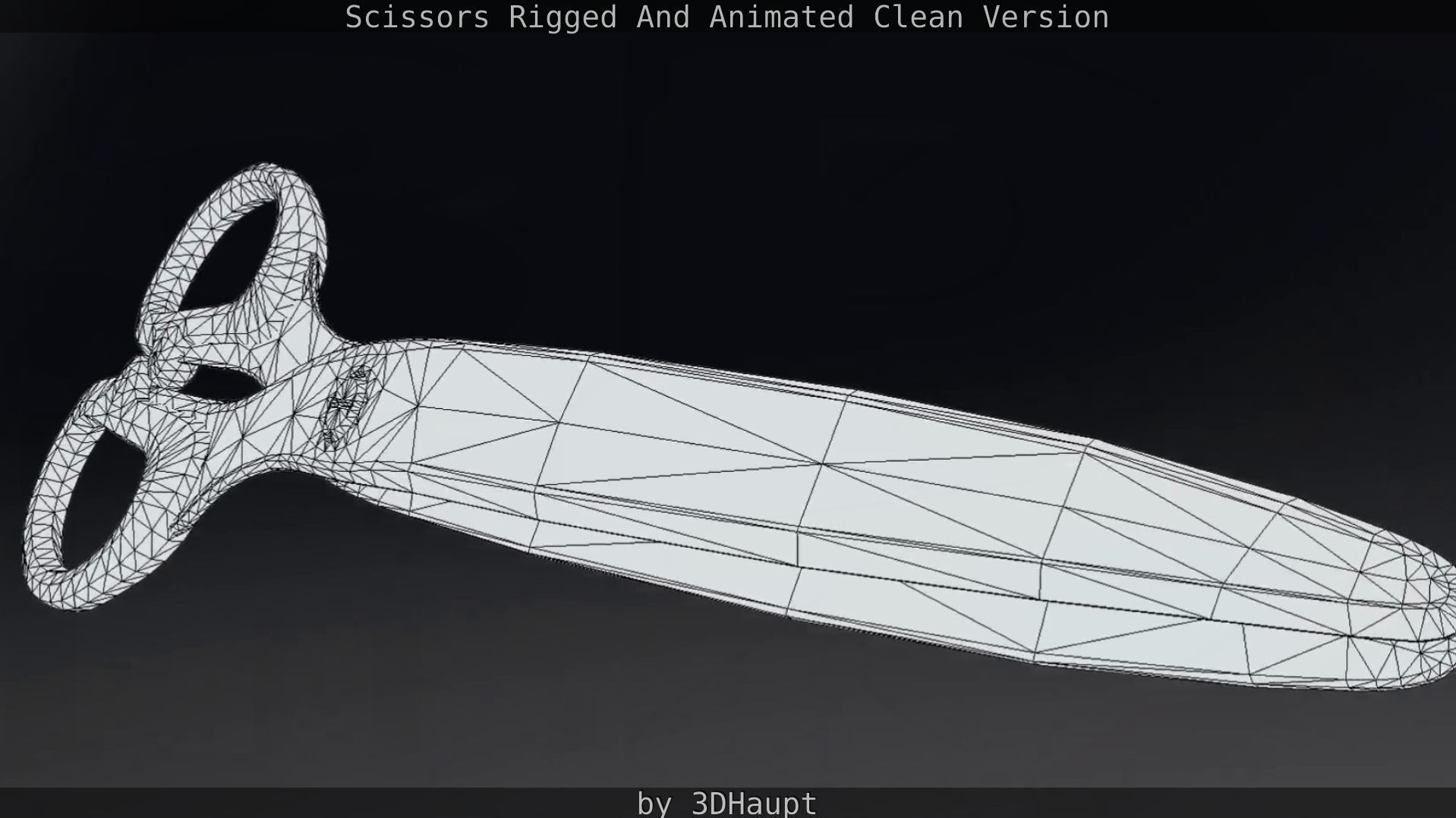 Scissors Rigged And Animated Clean Version Low-poly 3D model_42