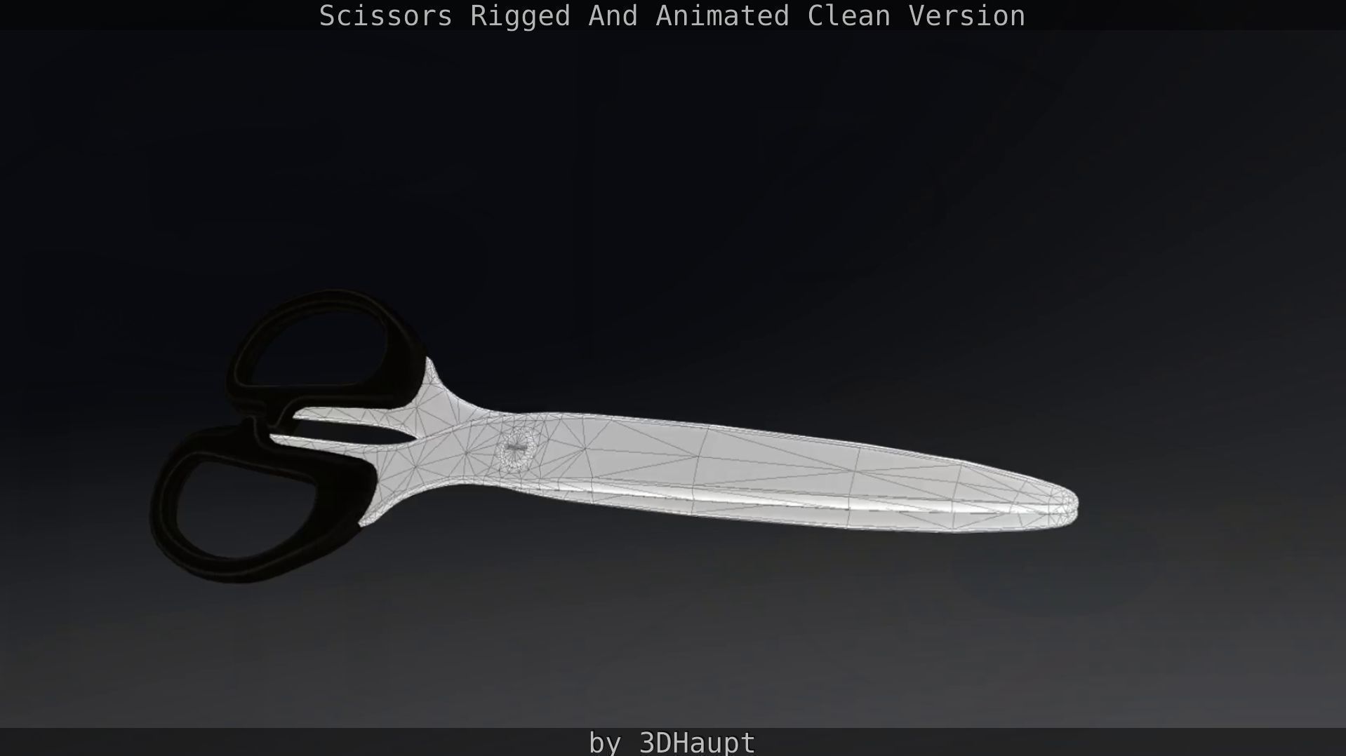 Scissors Rigged And Animated Clean Version Low-poly 3D model_49