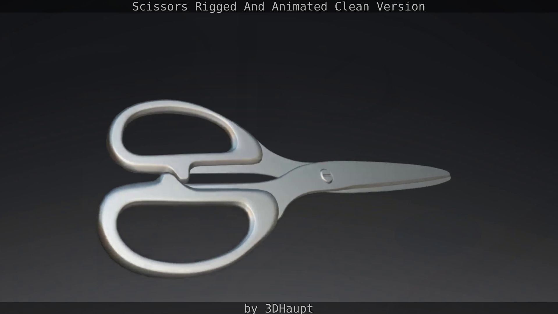 Scissors Rigged And Animated Clean Version Low-poly 3D model_77