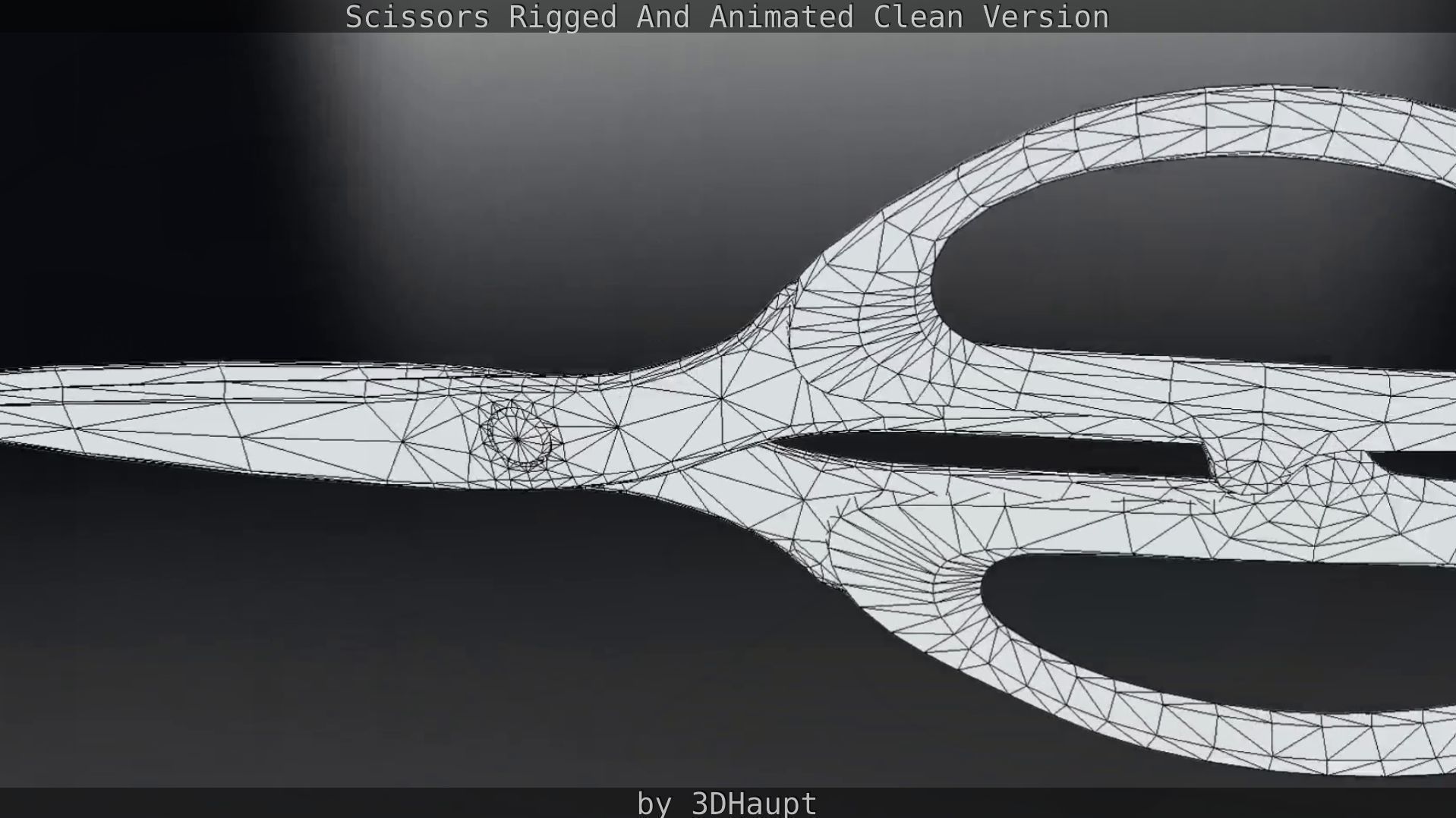Scissors Rigged And Animated Clean Version Low-poly 3D model_44