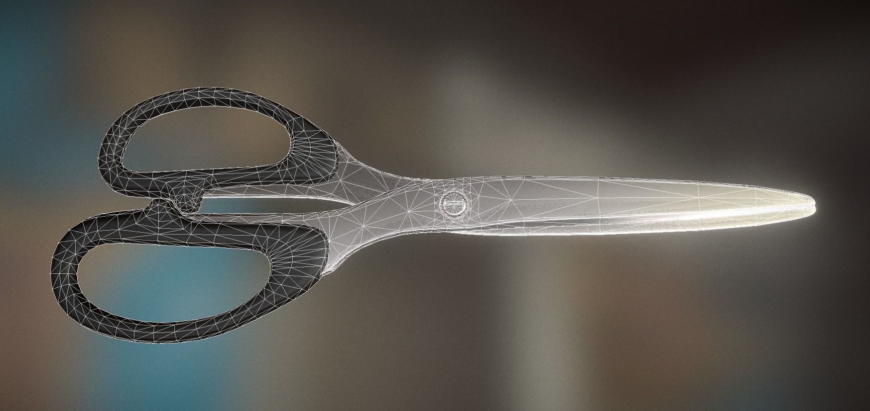 Scissors Rigged And Animated Clean Version Low-poly 3D model_5