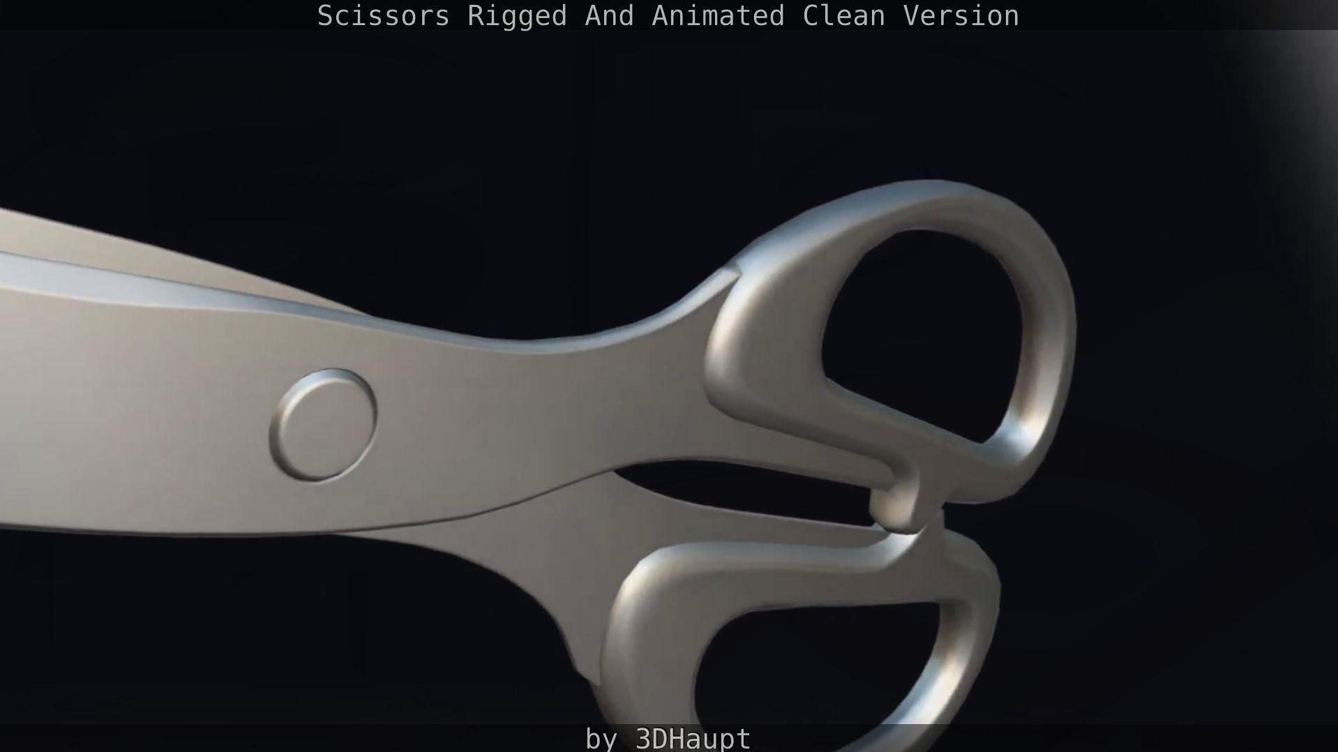 Scissors Rigged And Animated Clean Version Low-poly 3D model_81