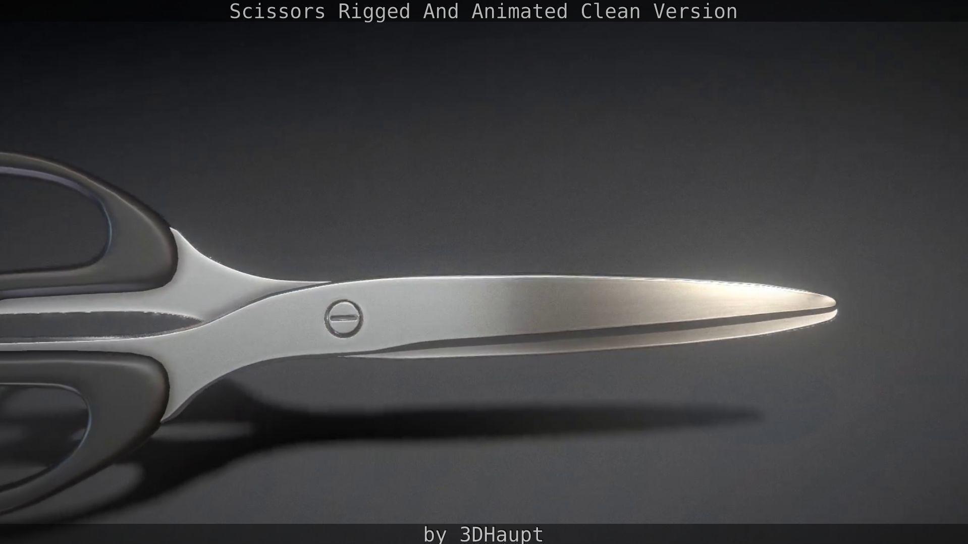 Scissors Rigged And Animated Clean Version Low-poly 3D model_30