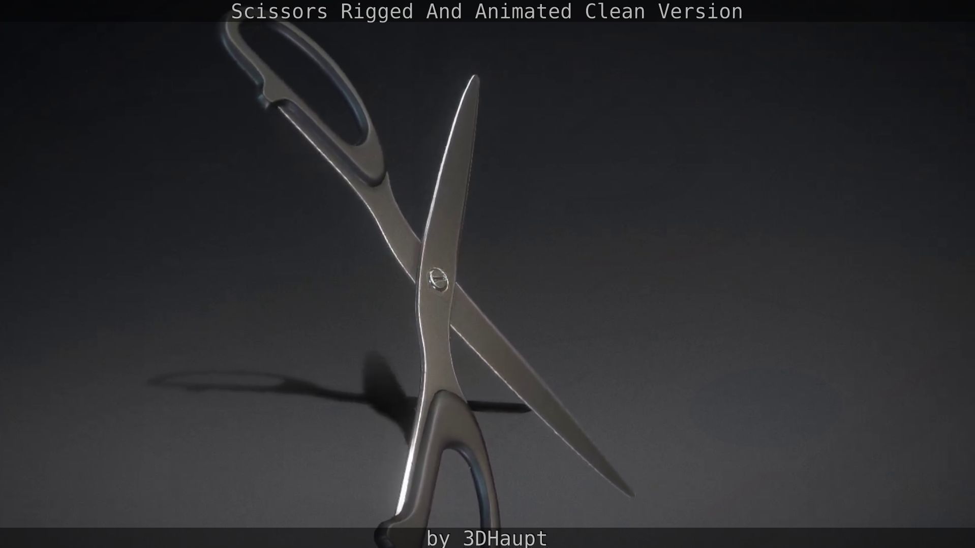 Scissors Rigged And Animated Clean Version Low-poly 3D model_32