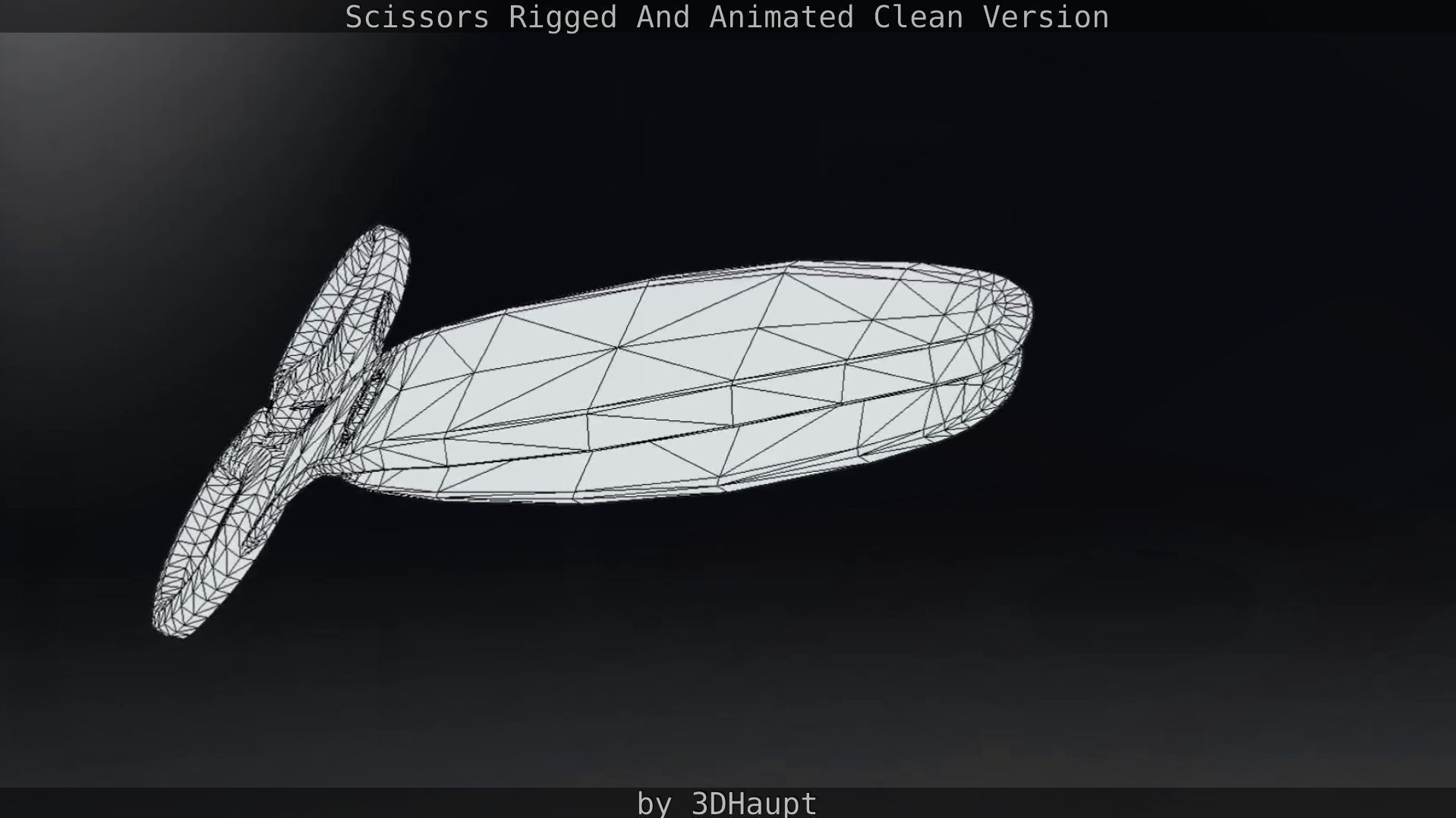 Scissors Rigged And Animated Clean Version Low-poly 3D model_43
