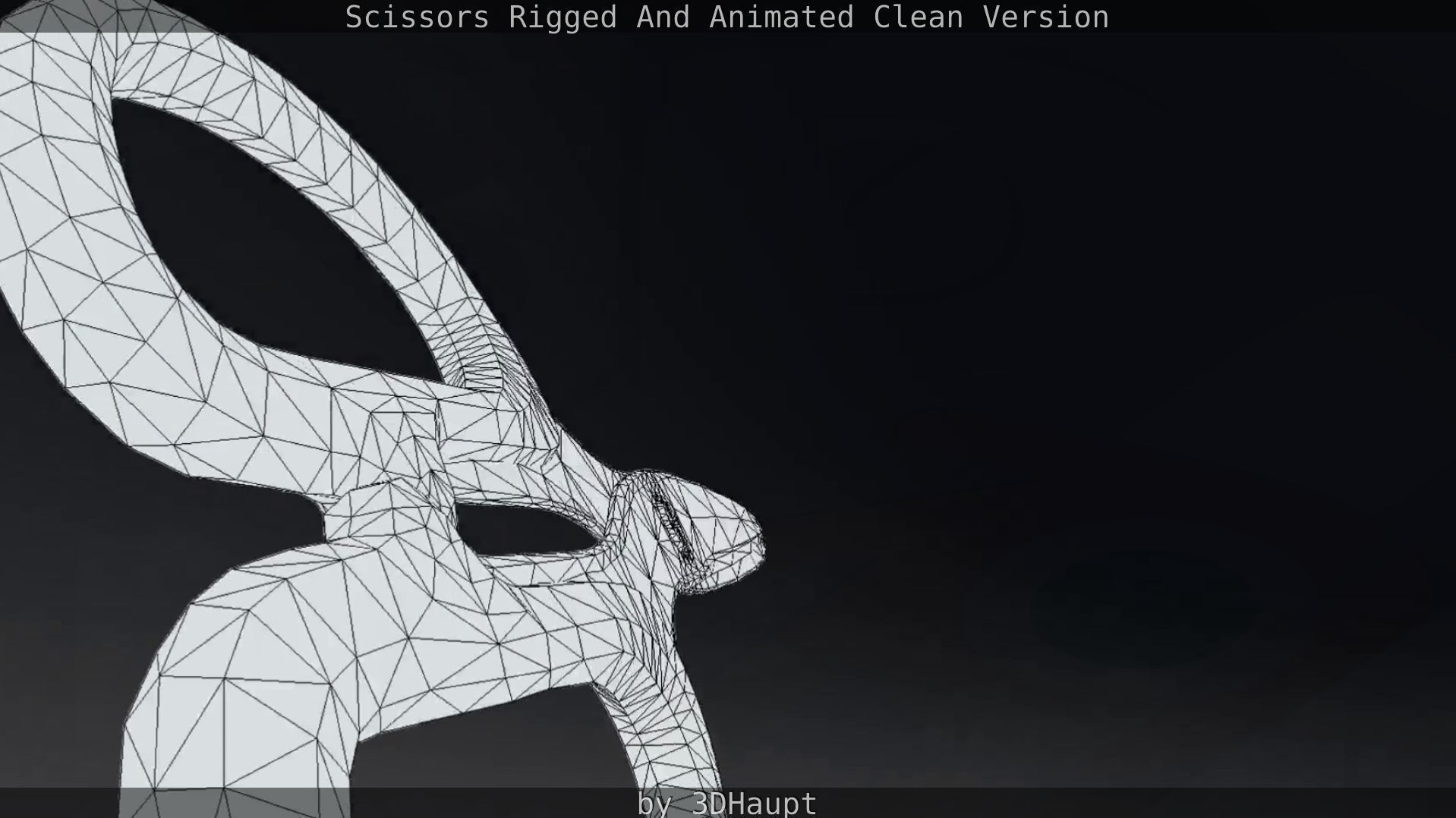 Scissors Rigged And Animated Clean Version Low-poly 3D model_45