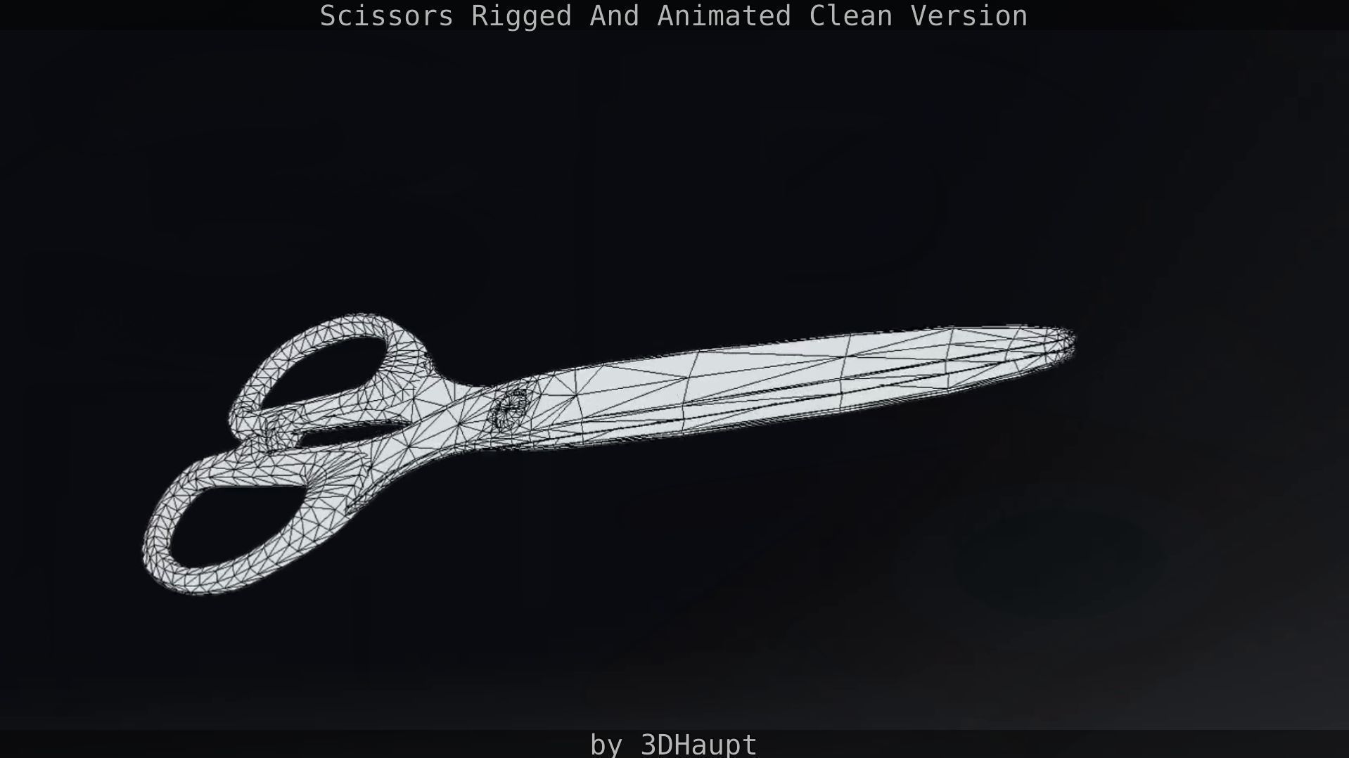 Scissors Rigged And Animated Clean Version Low-poly 3D model_47