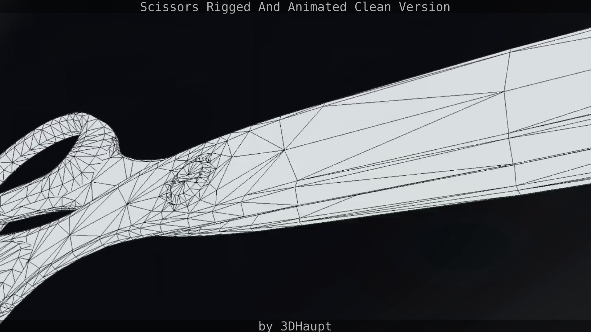 Scissors Rigged And Animated Clean Version Low-poly 3D model_46