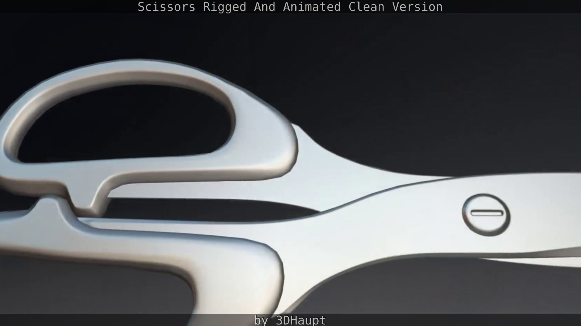 Scissors Rigged And Animated Clean Version Low-poly 3D model_78