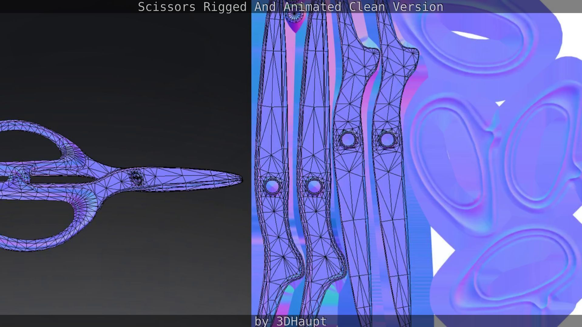 Scissors Rigged And Animated Clean Version Low-poly 3D model_67