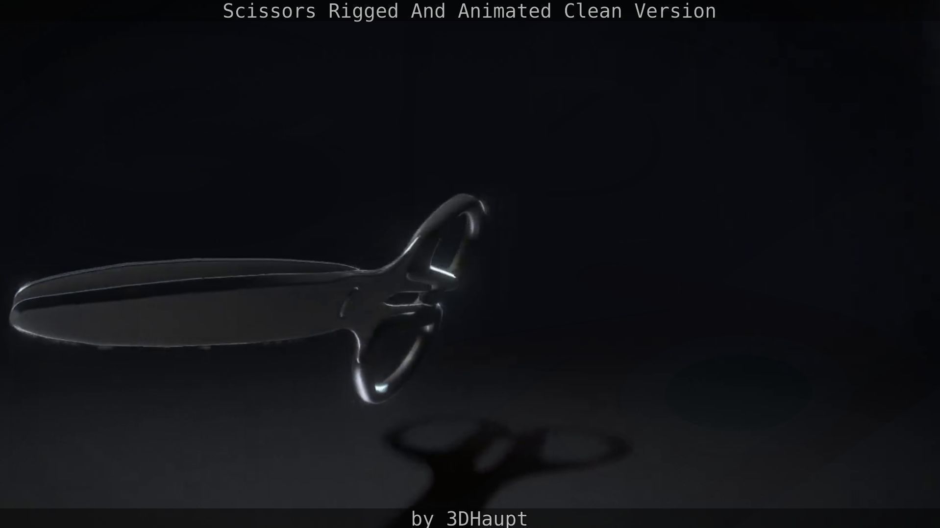 Scissors Rigged And Animated Clean Version Low-poly 3D model_19