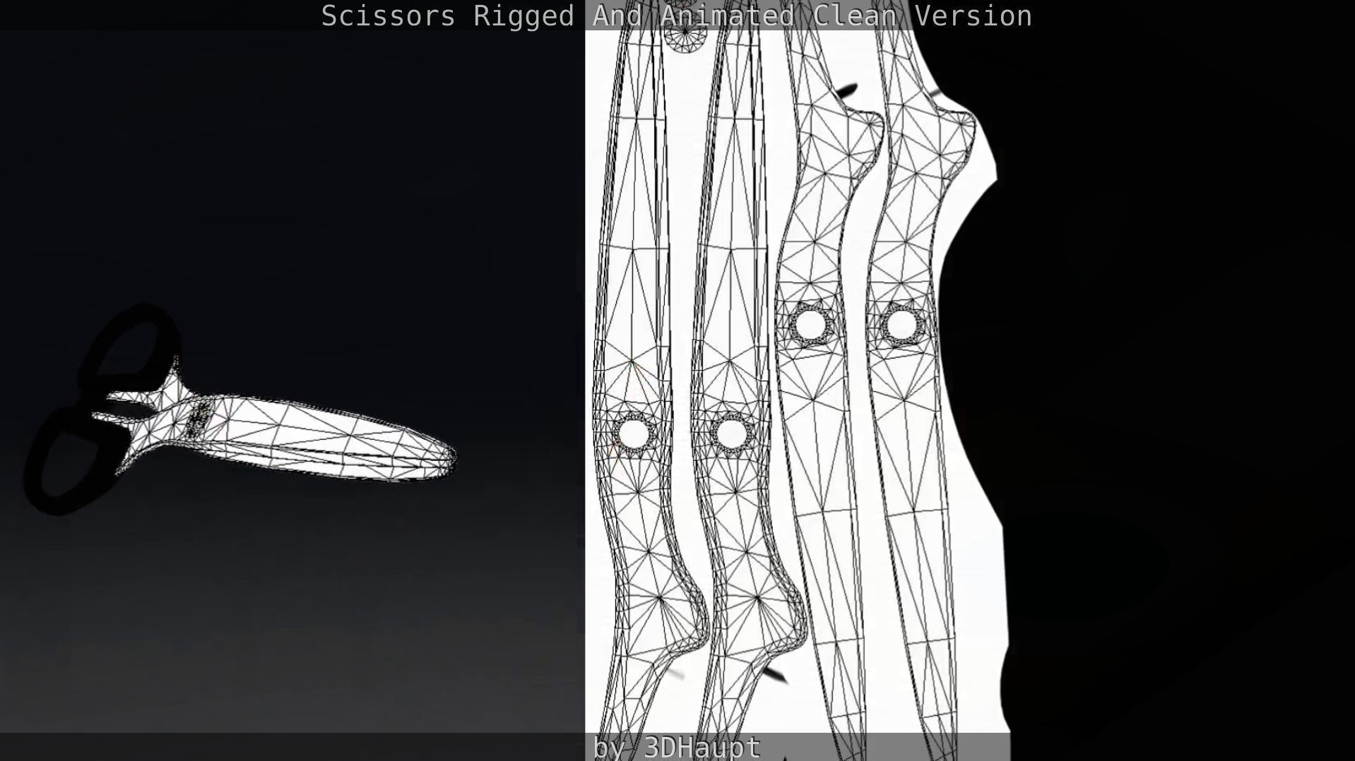 Scissors Rigged And Animated Clean Version Low-poly 3D model_57
