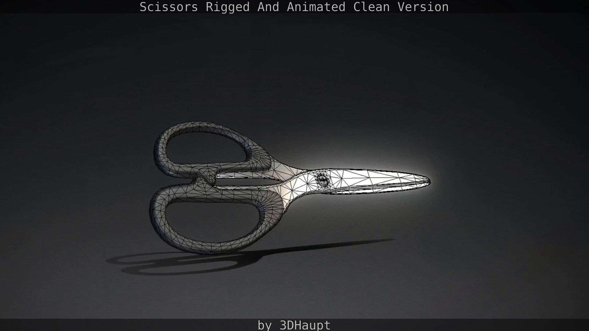 Scissors Rigged And Animated Clean Version Low-poly 3D model_75