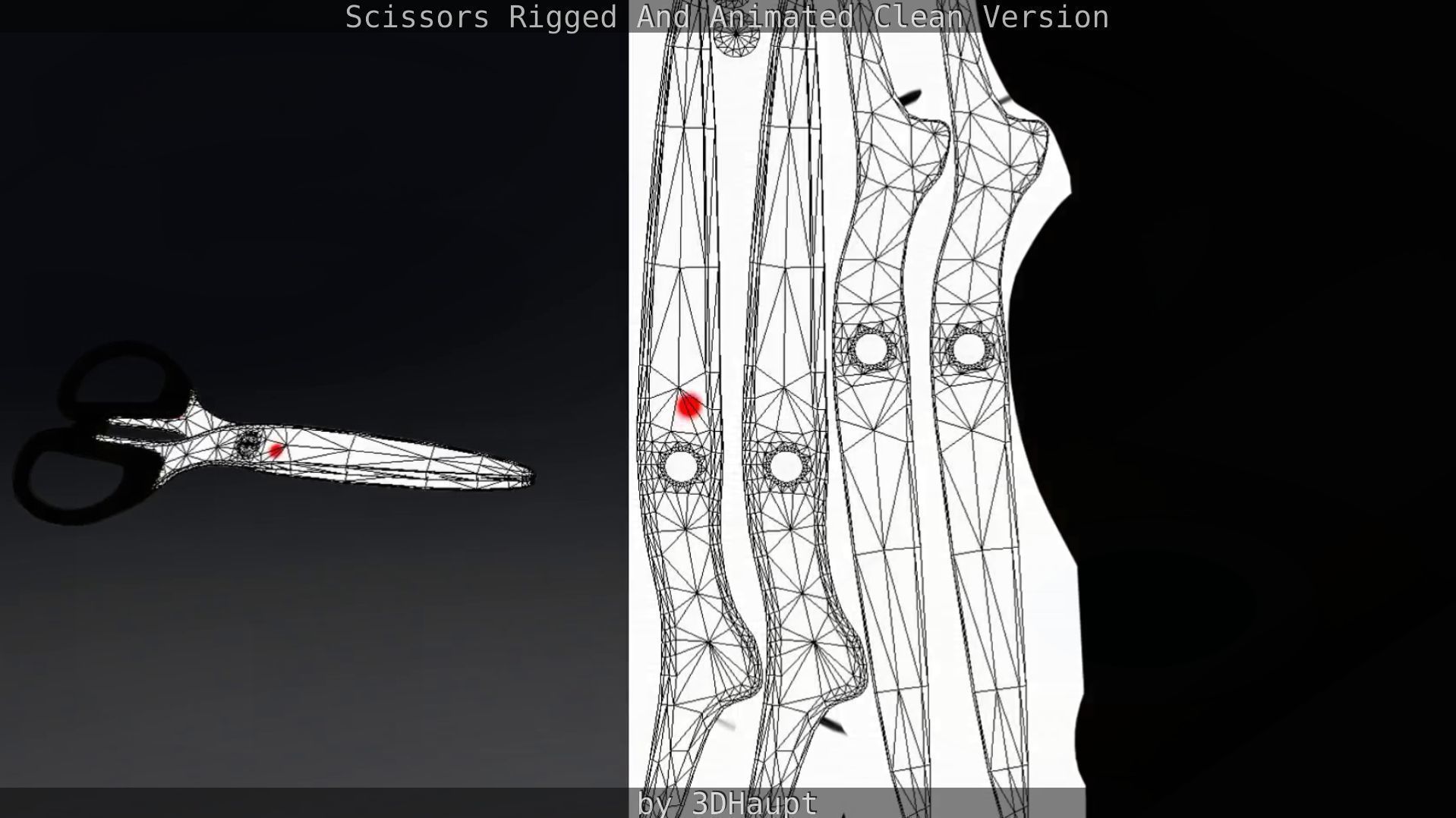 Scissors Rigged And Animated Clean Version Low-poly 3D model_55