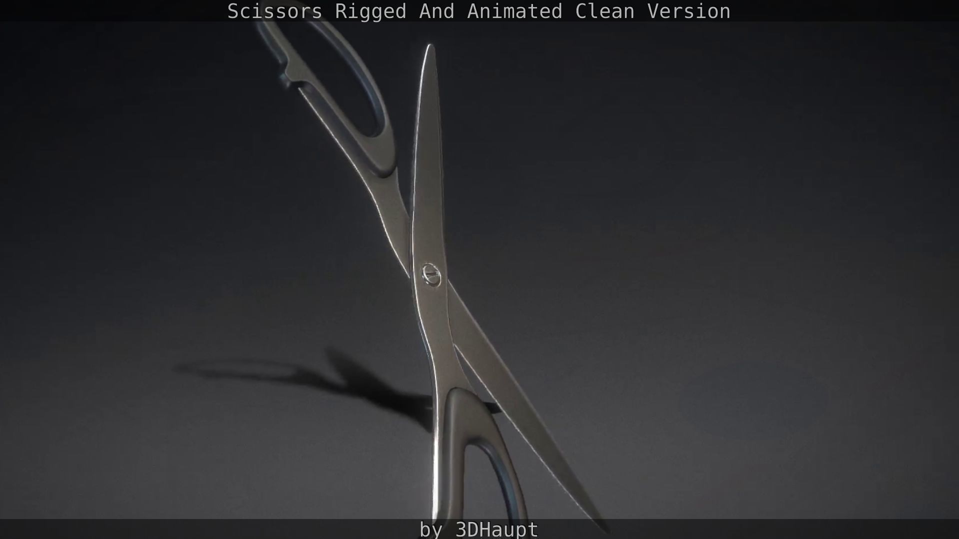 Scissors Rigged And Animated Clean Version Low-poly 3D model_31