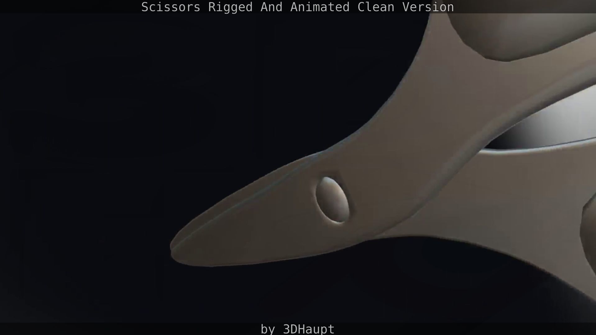 Scissors Rigged And Animated Clean Version Low-poly 3D model_83