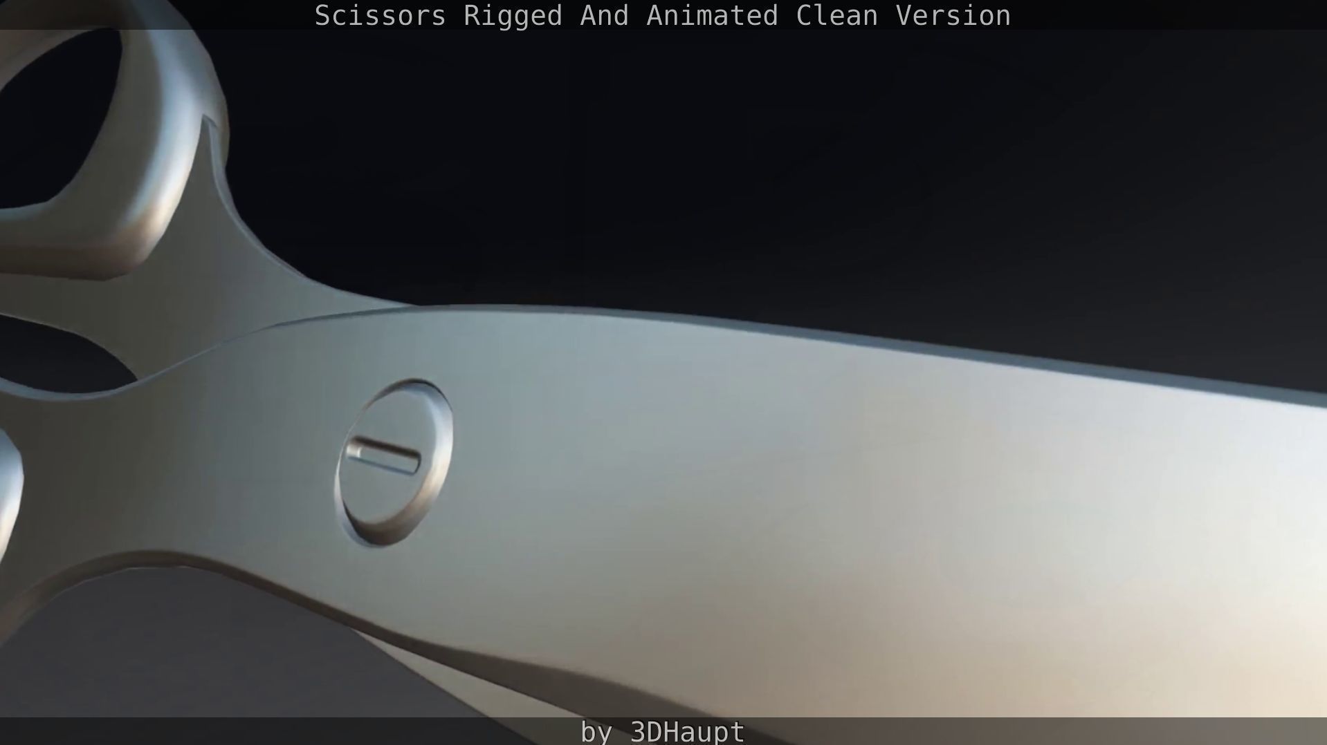Scissors Rigged And Animated Clean Version Low-poly 3D model_80