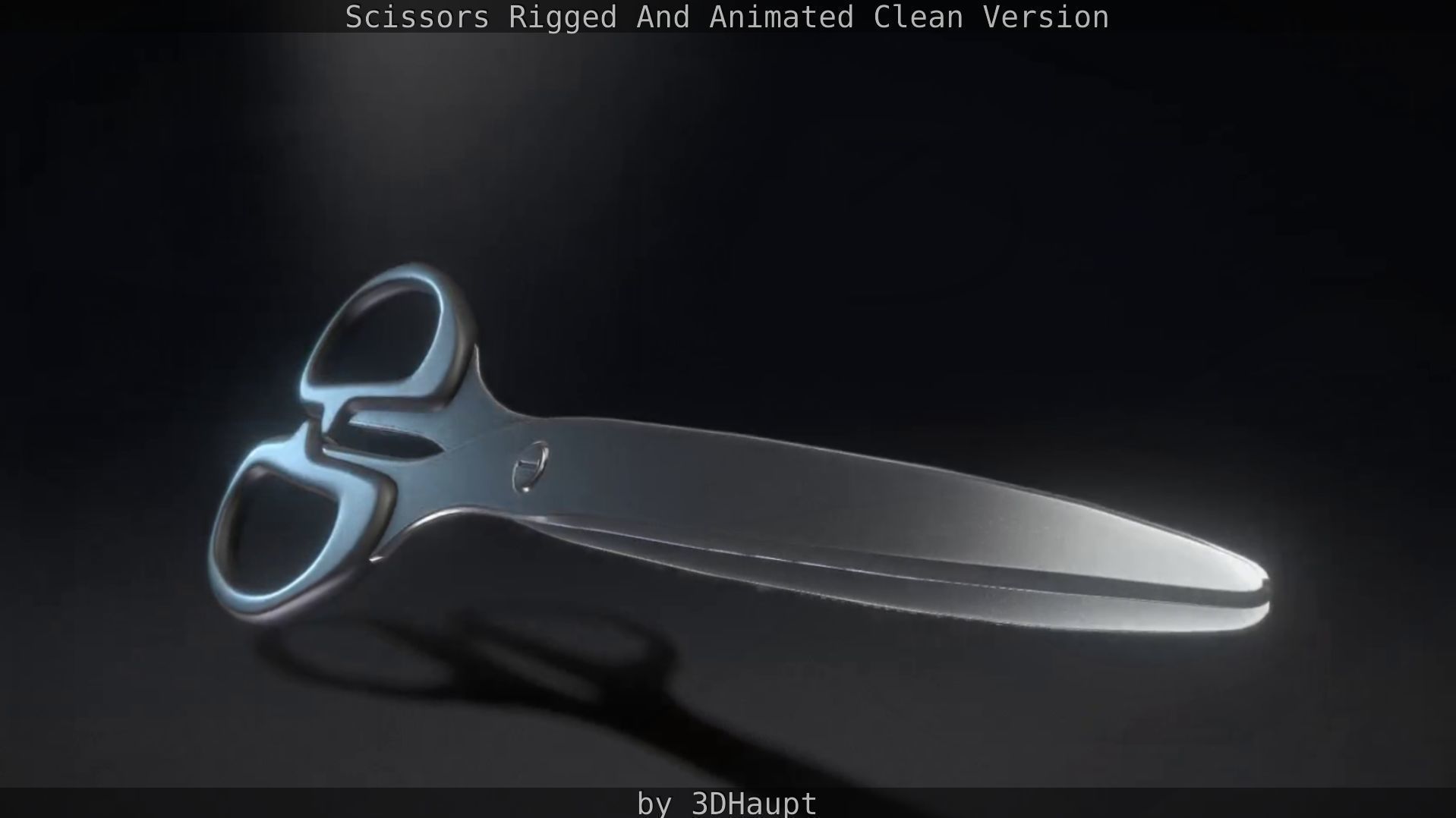 Scissors Rigged And Animated Clean Version Low-poly 3D model_18