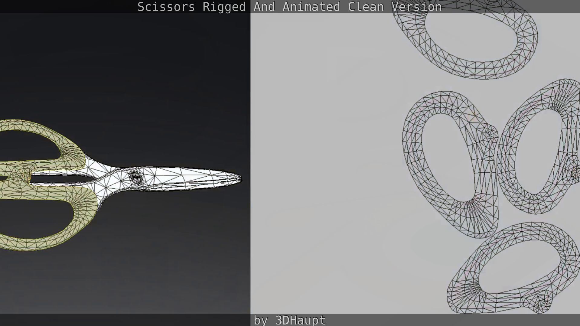 Scissors Rigged And Animated Clean Version Low-poly 3D model_70