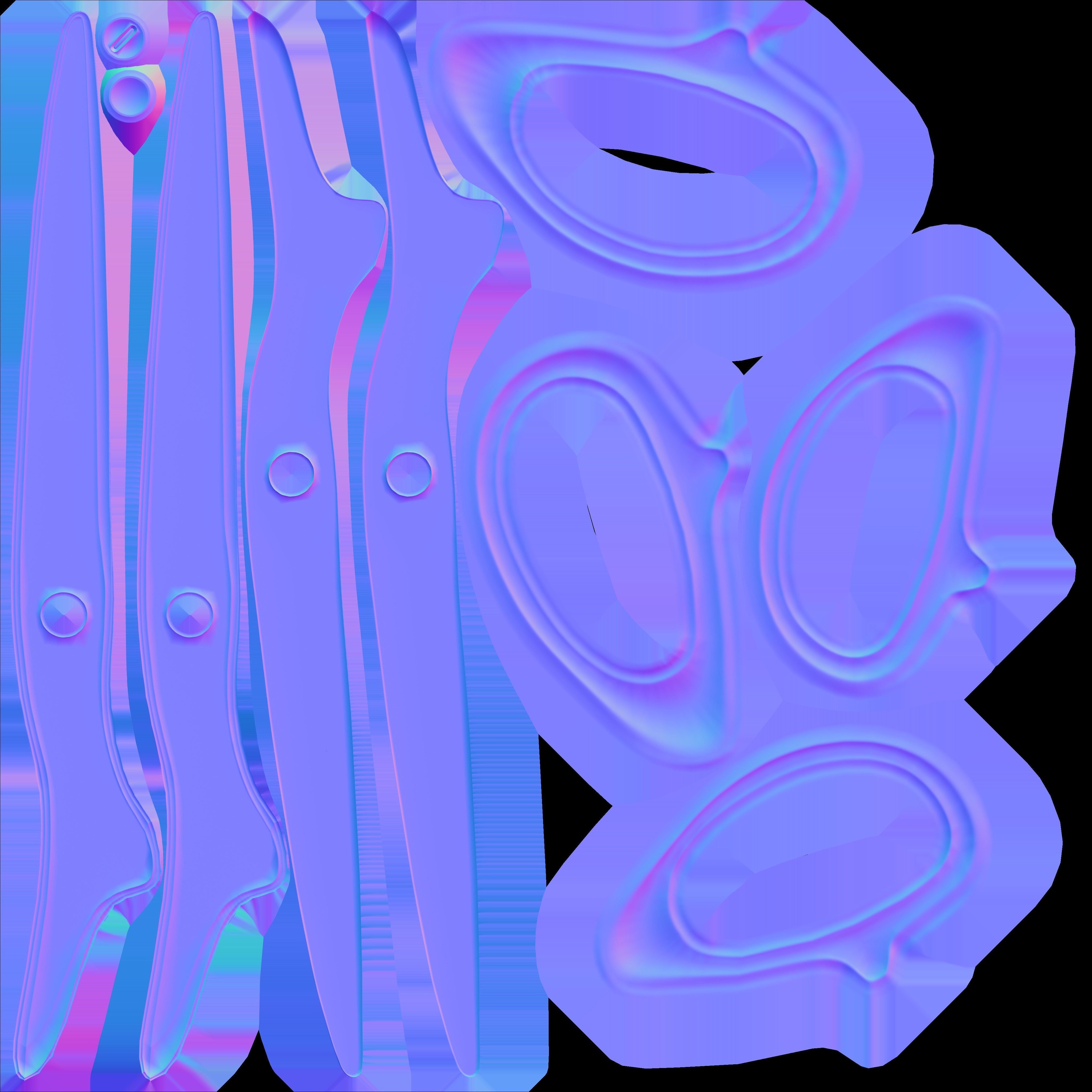 Scissors Rigged And Animated Clean Version Low-poly 3D model_16