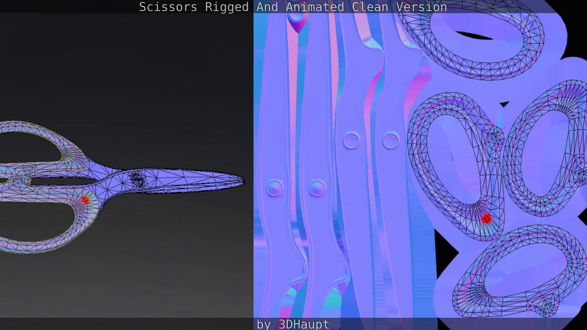 Scissors Rigged And Animated Clean Version Low-poly 3D model_65