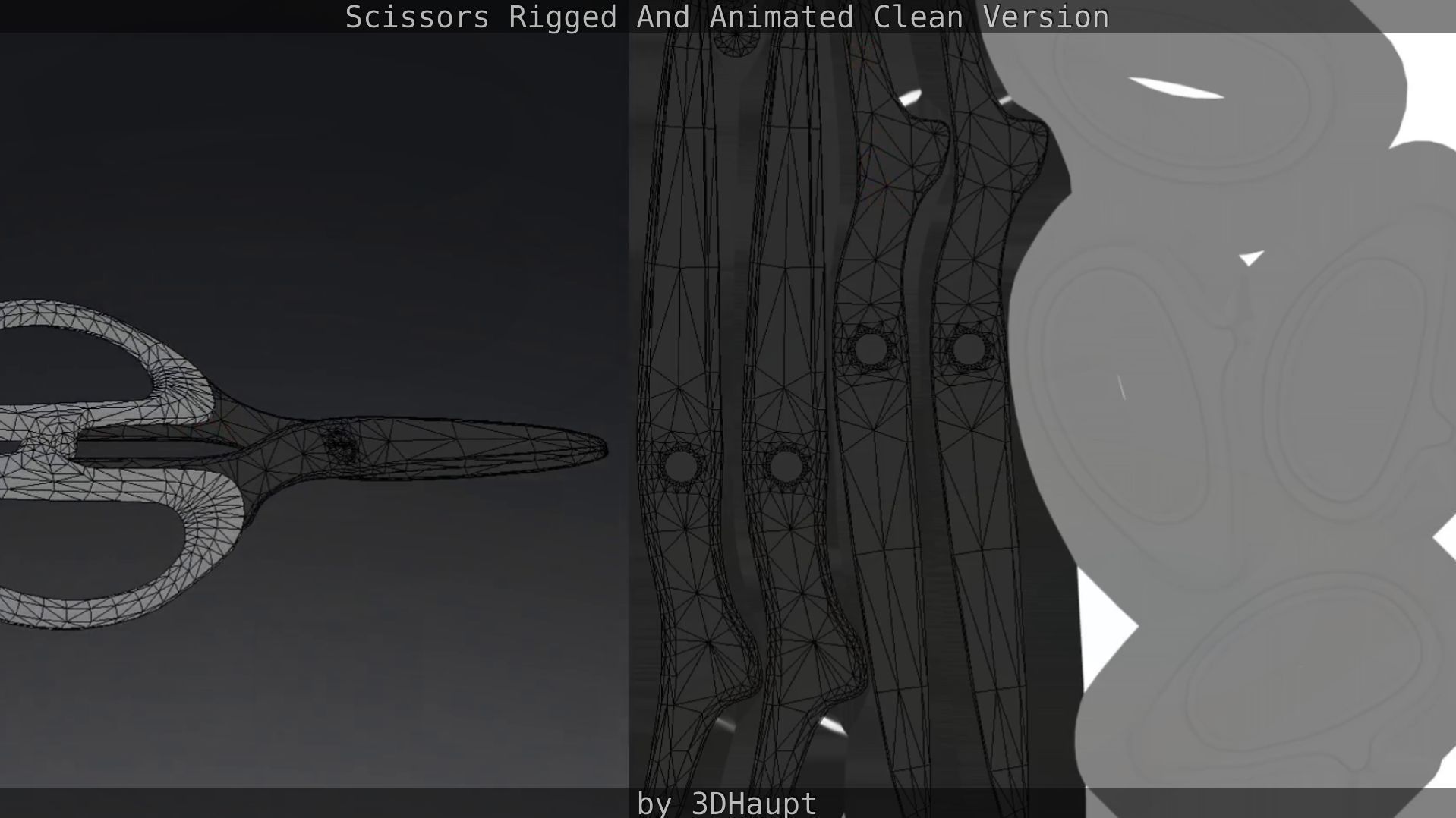 Scissors Rigged And Animated Clean Version Low-poly 3D model_61