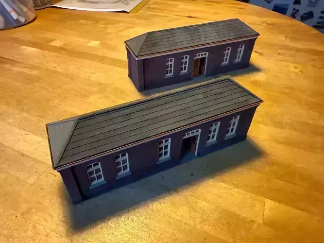 Model Railway Pair of Platform Buildings