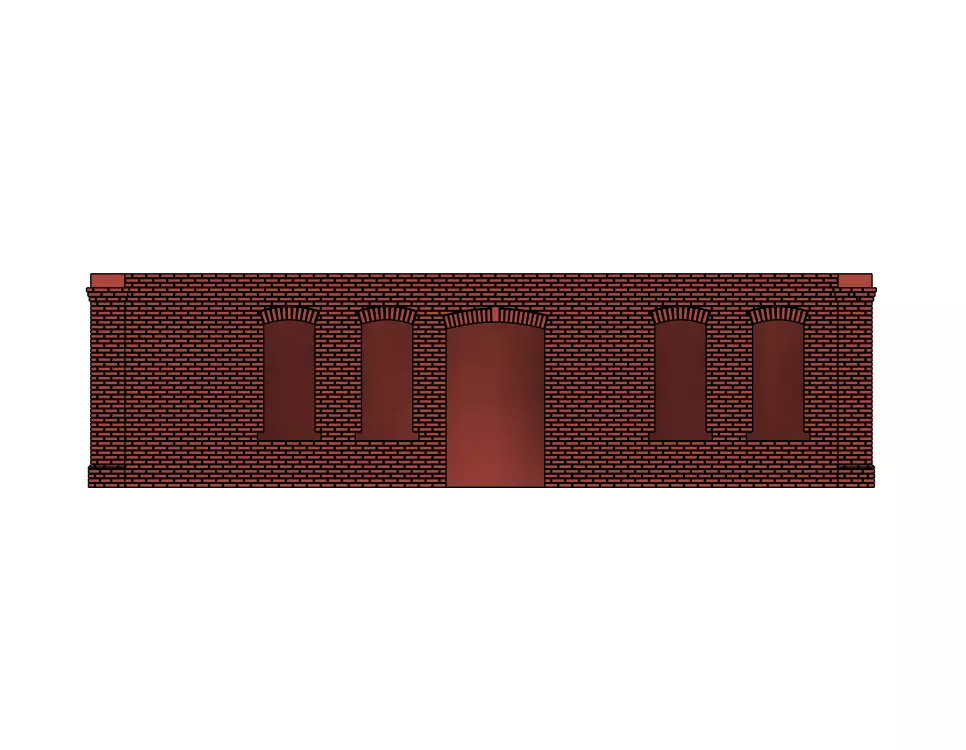 Model Railway Pair of Platform Buildings 3D print model_10