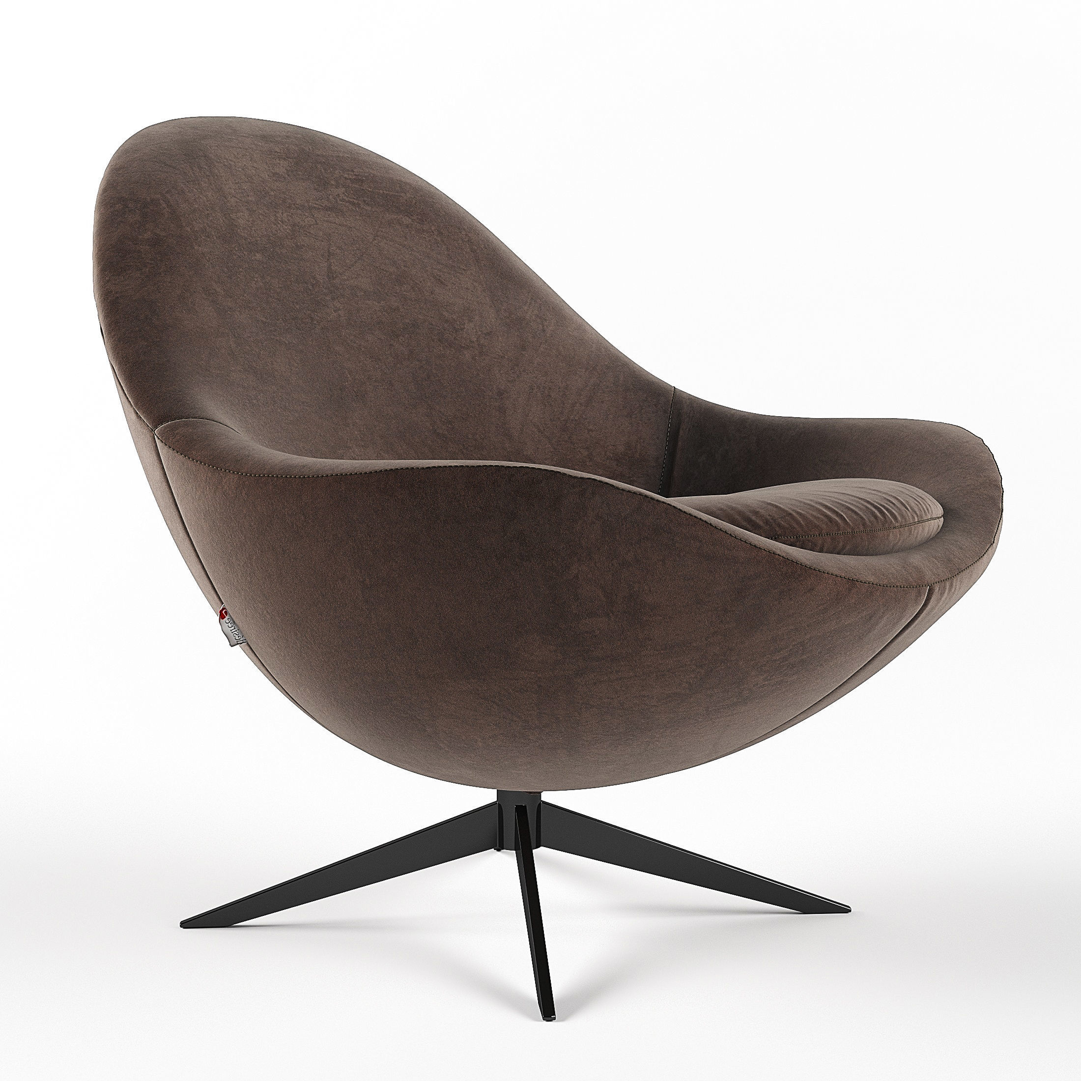 Soor armchair 3D model_4