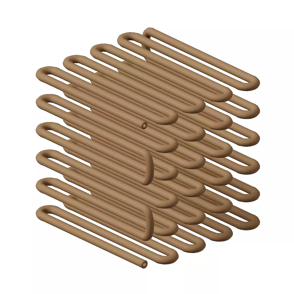 Plastic Condenser Coil Toy 3D model_0