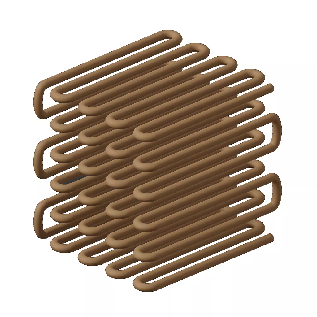 Plastic Condenser Coil Toy 3D model_1