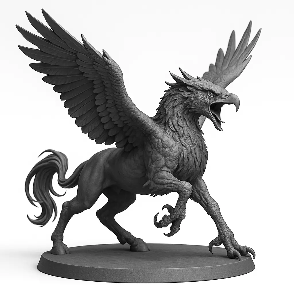 Mystic Hippogriff 3D Sculpture for High Detail Printing 3D print model_0