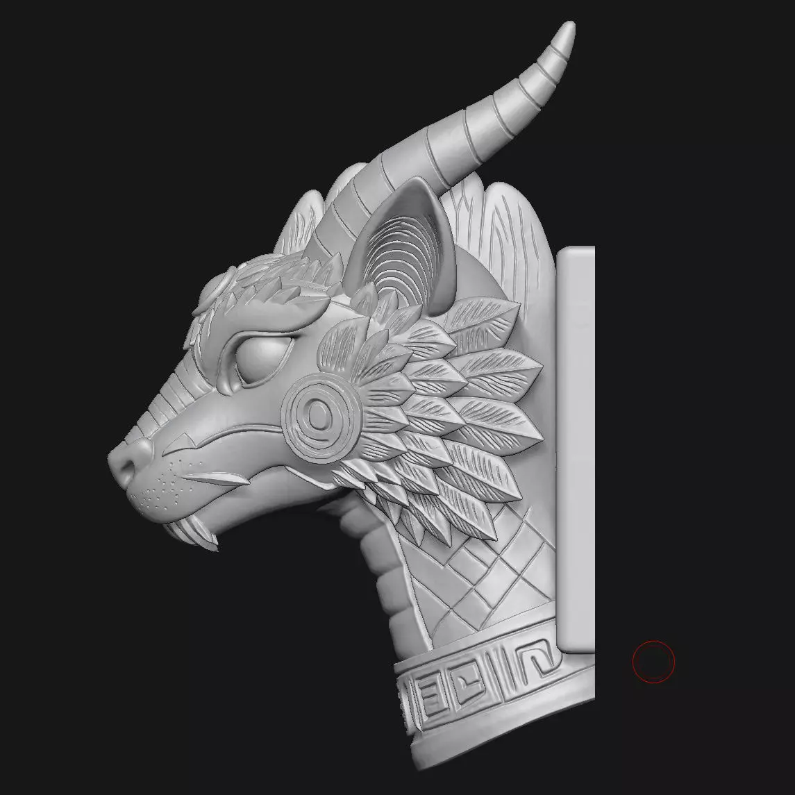 Dragon 3D print model_3