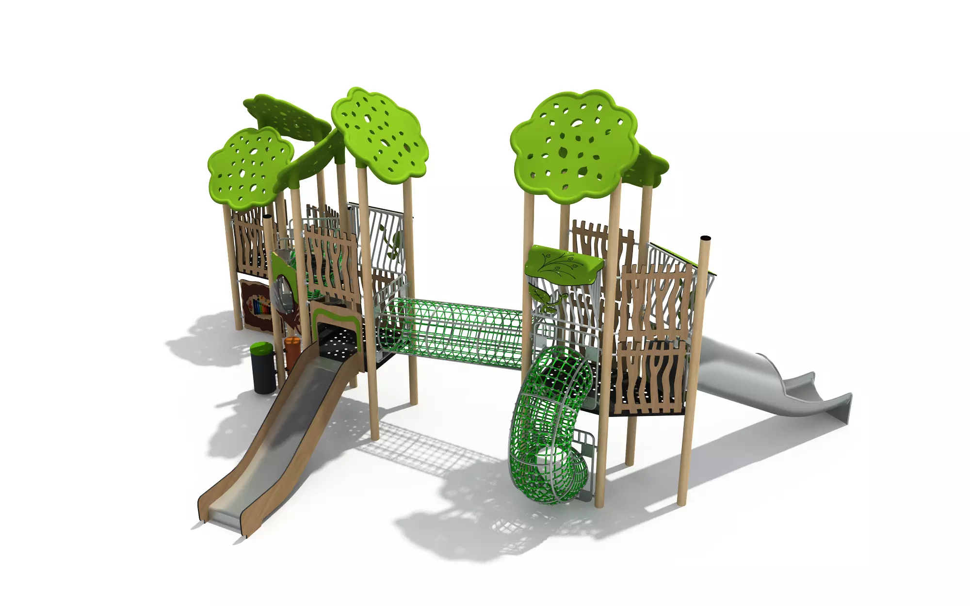 Kids outdoor commercial play structure 3D model 3D model_1