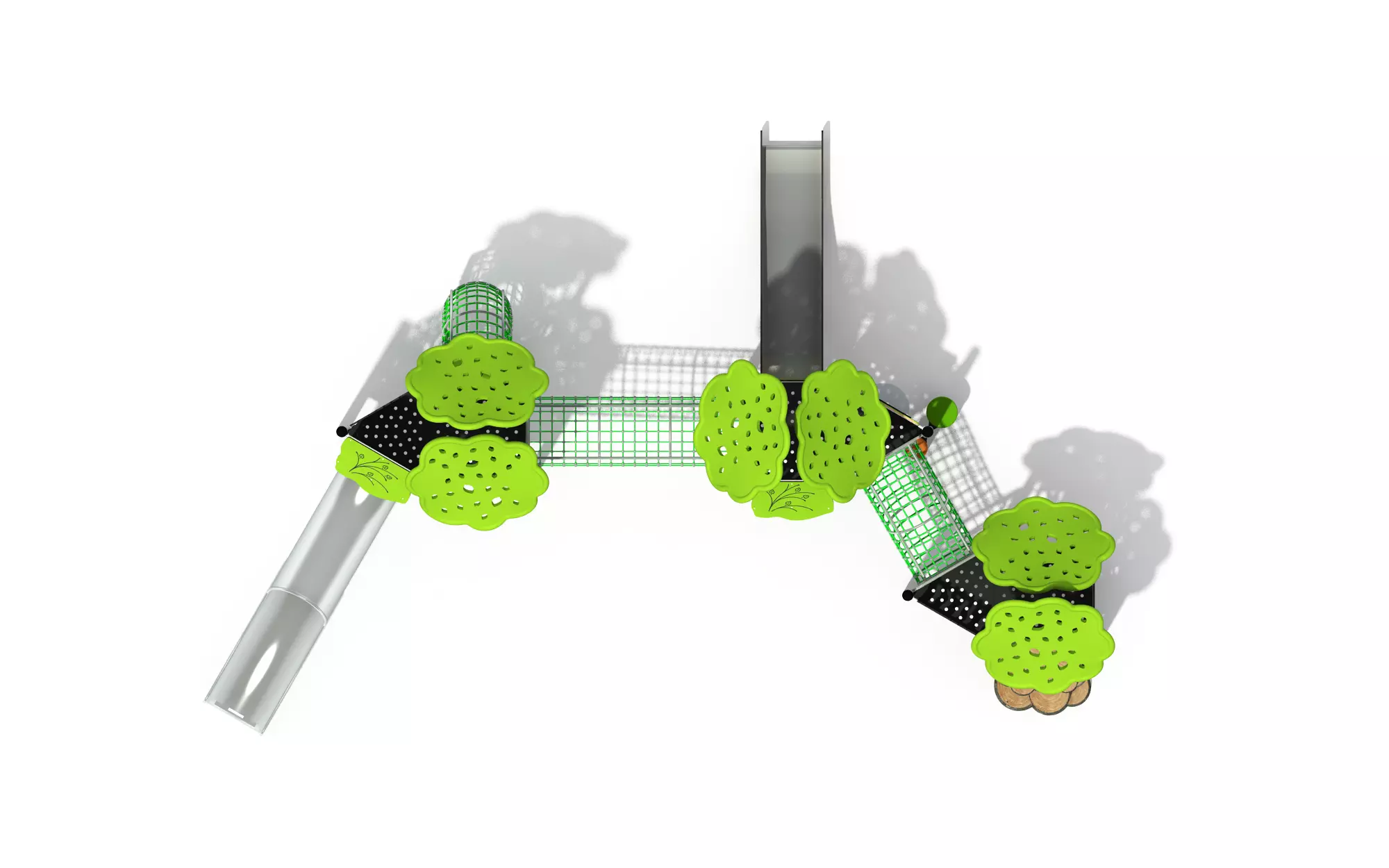 Kids outdoor commercial play structure 3D model 3D model_2