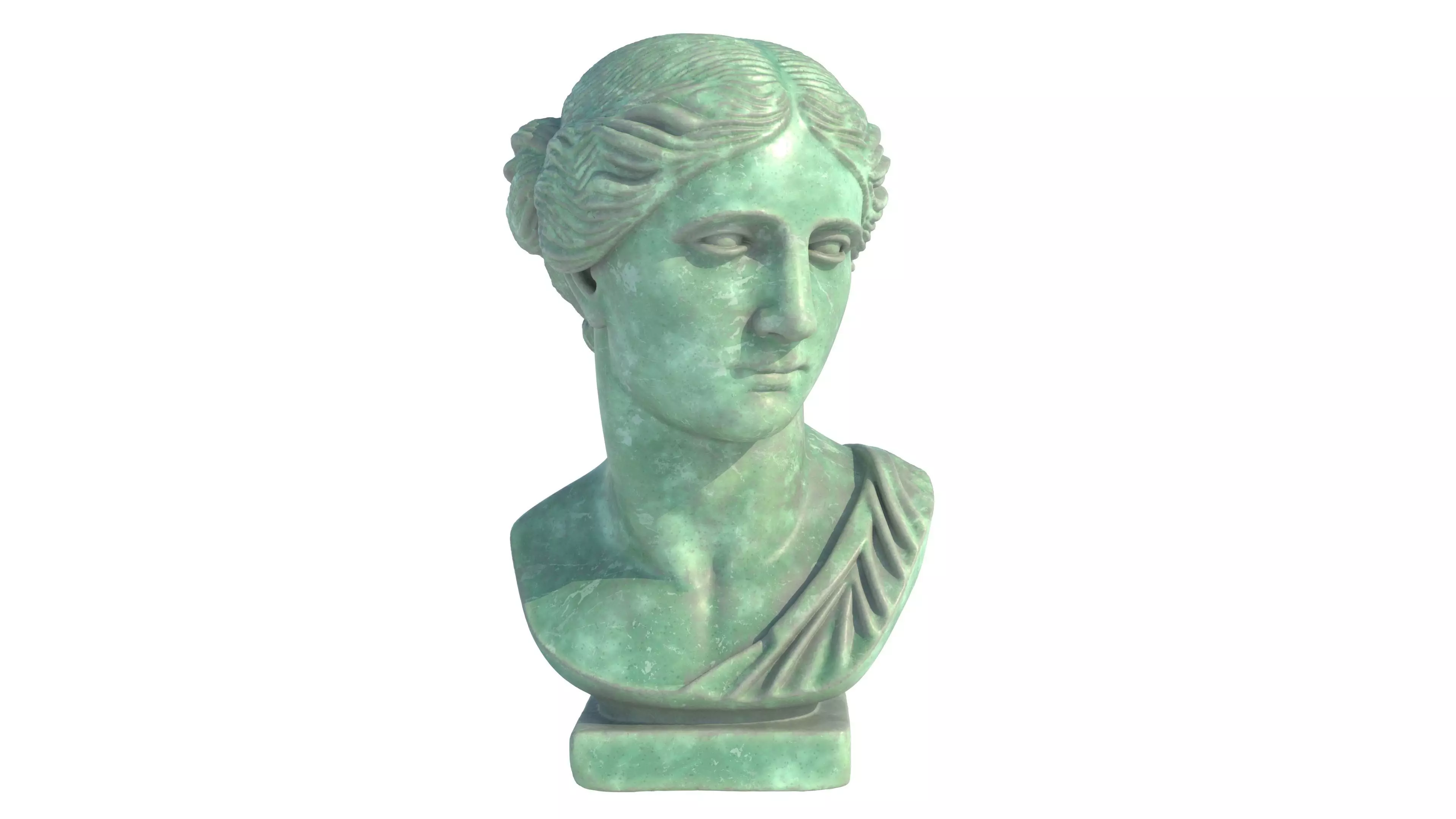 venus bust Low-poly 3D model_0