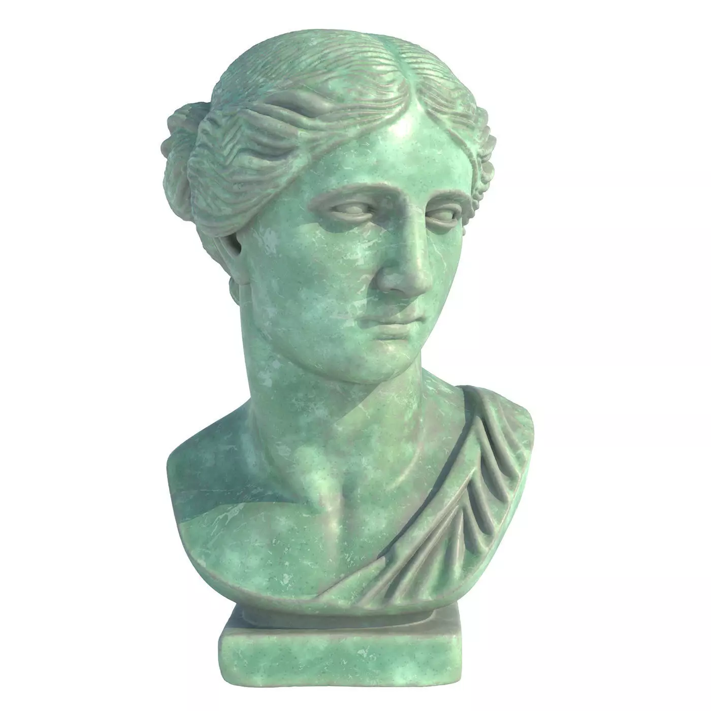 venus bust Low-poly 3D model_7