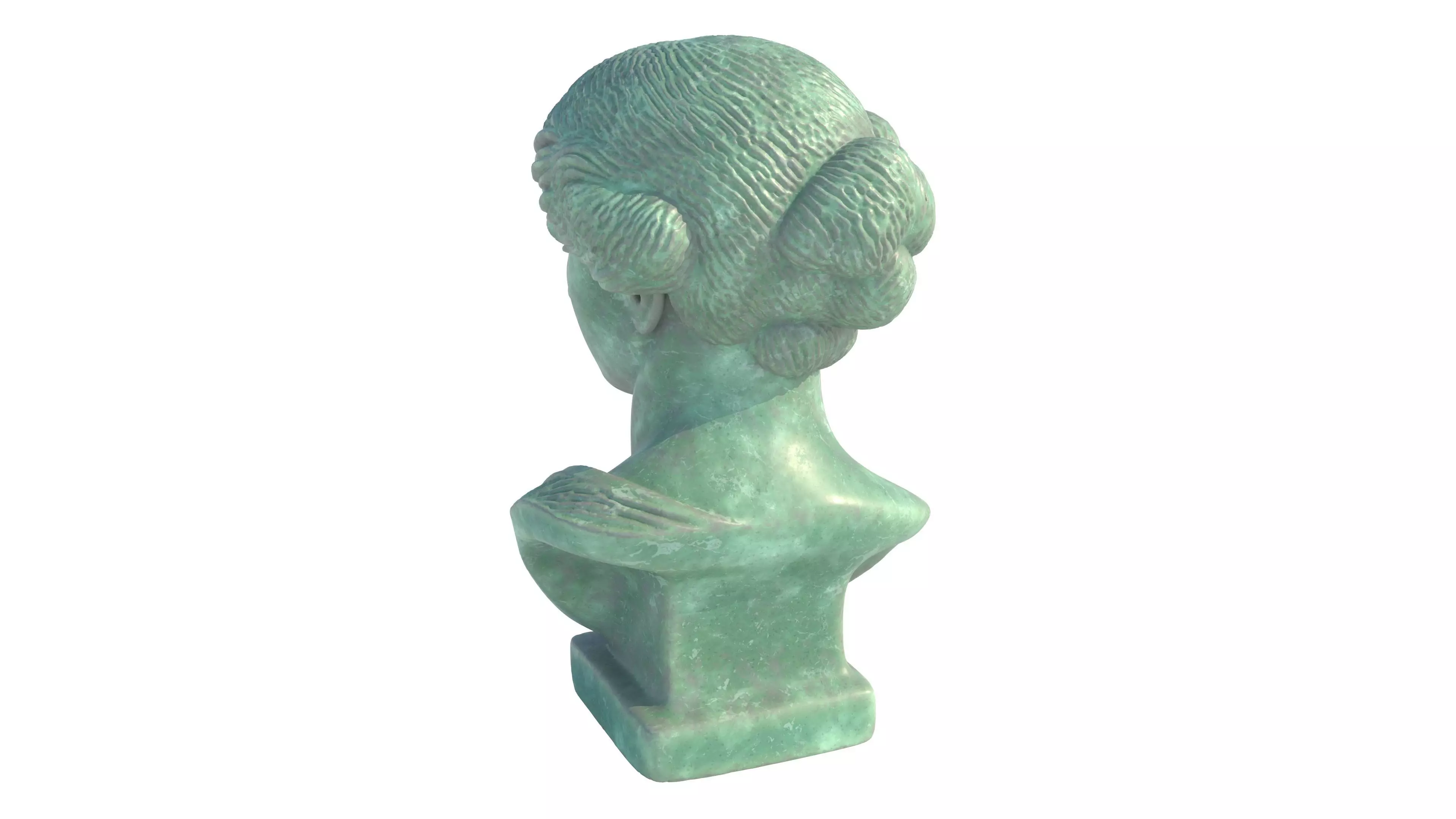 venus bust Low-poly 3D model_4