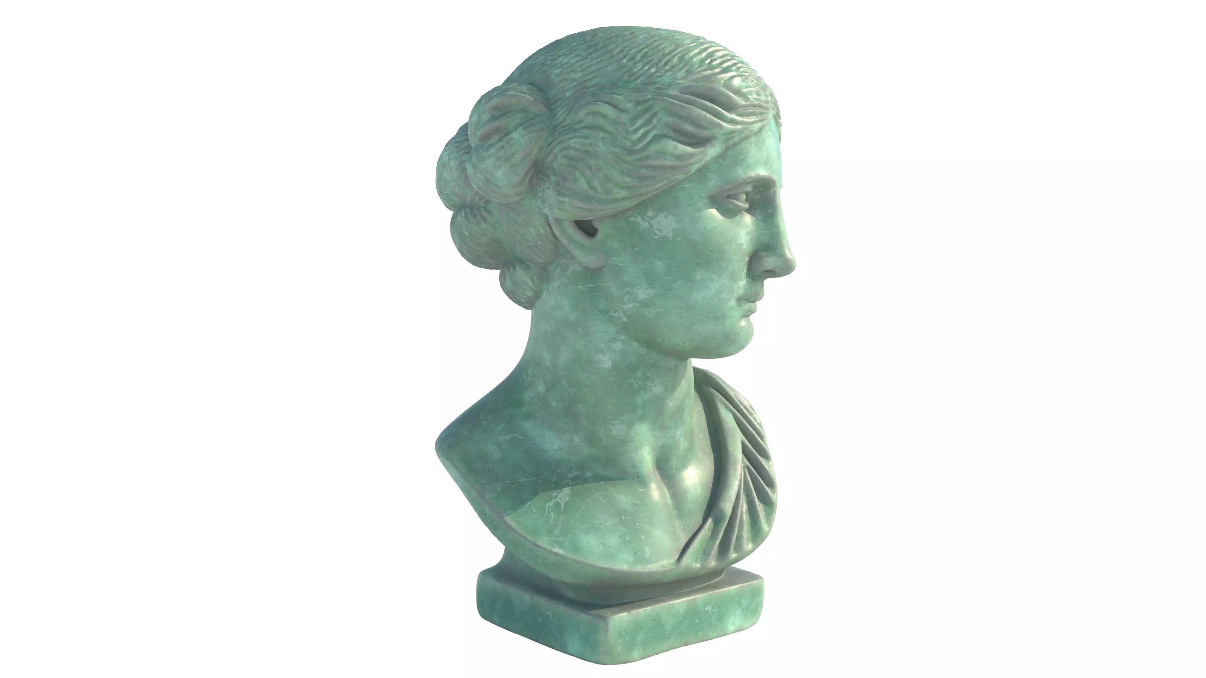 venus bust Low-poly 3D model_1