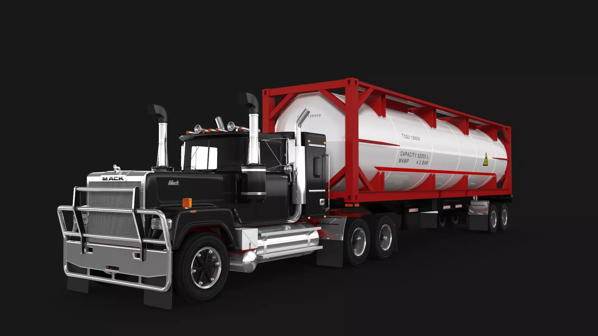 Super-Liner ISO Tank Trailer 3D model_2