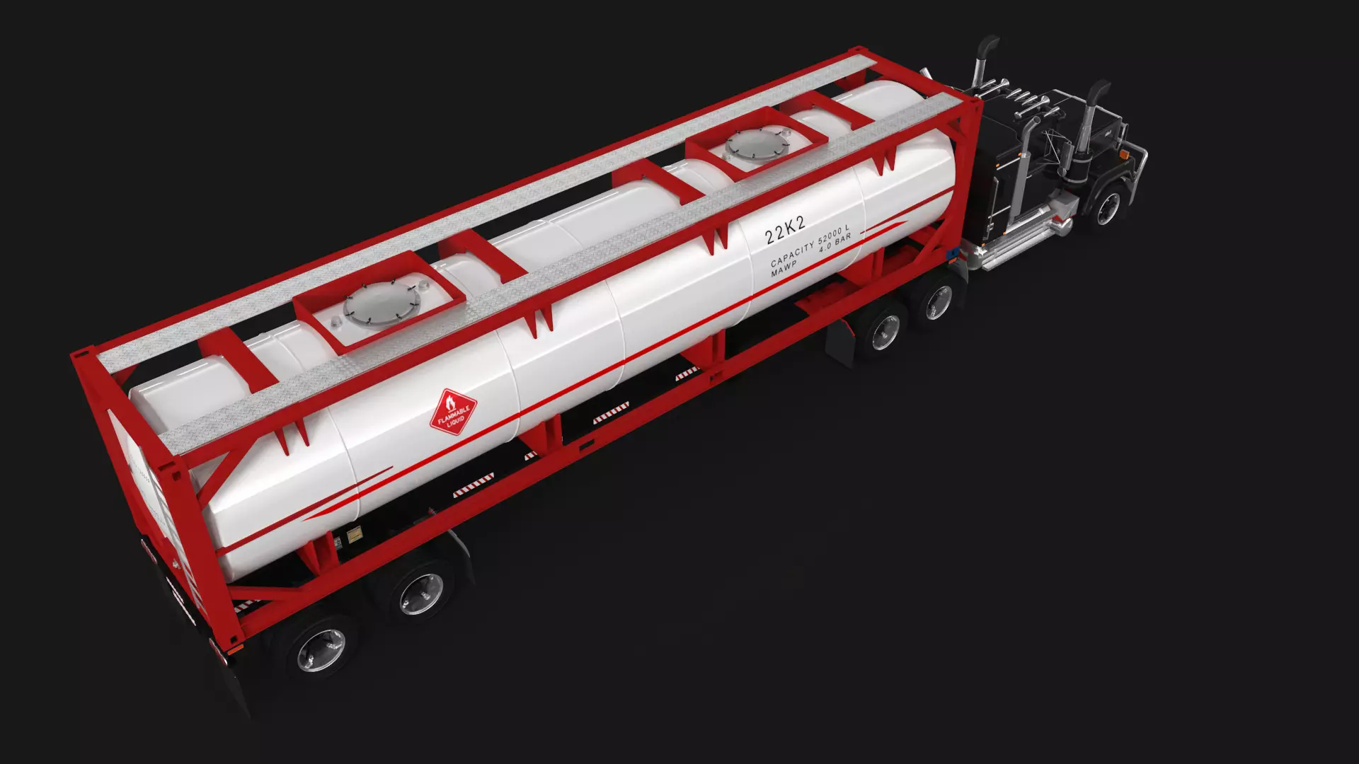Super-Liner ISO Tank Trailer 3D model_6
