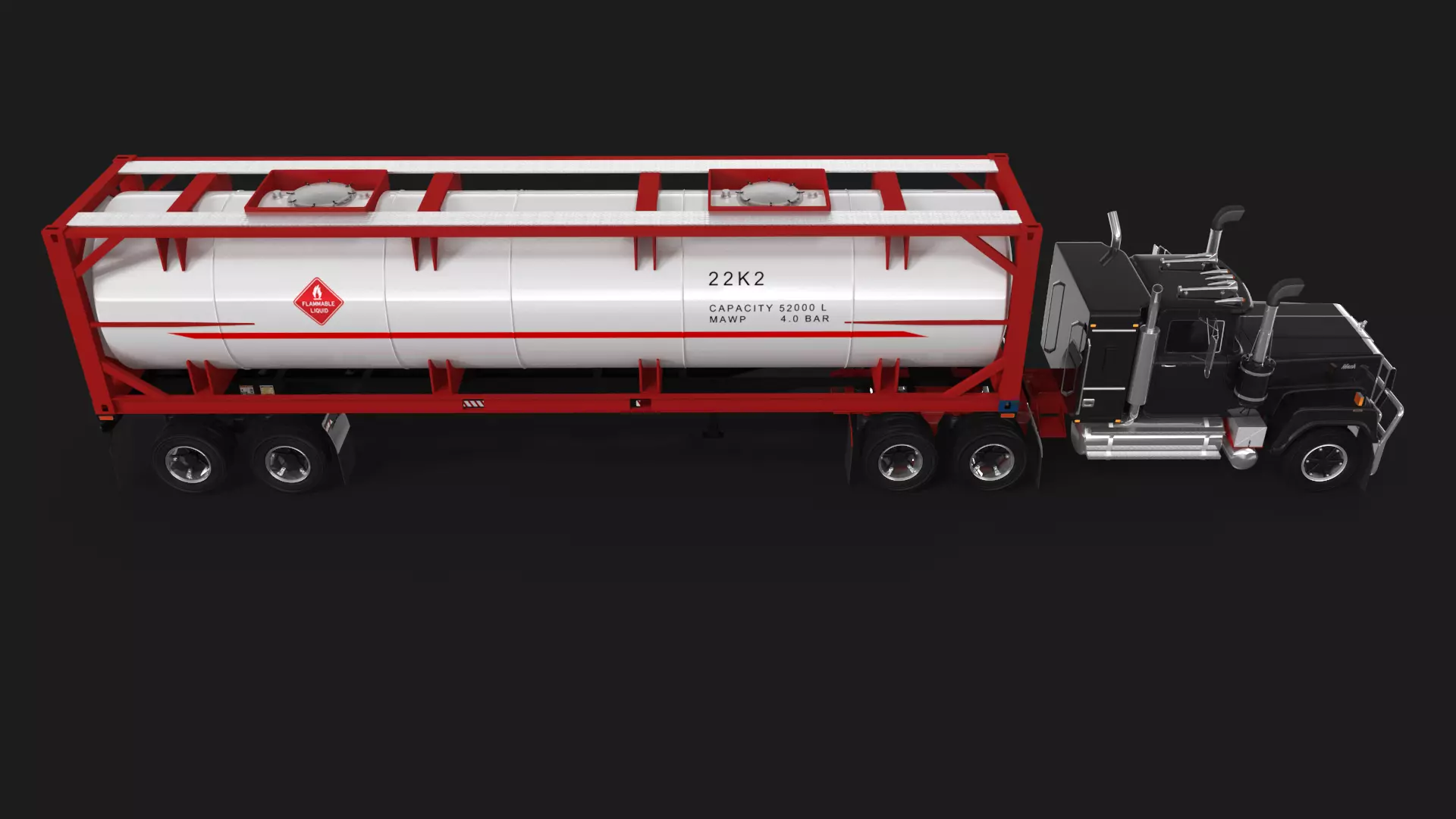 Super-Liner ISO Tank Trailer 3D model_5