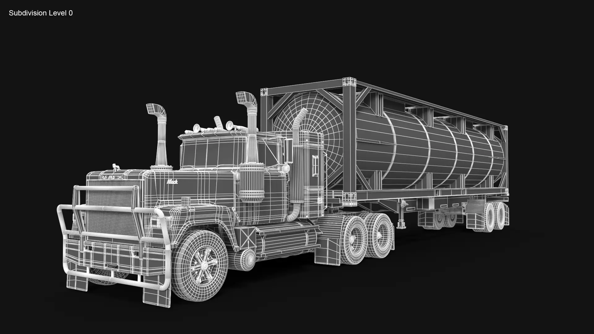 Super-Liner ISO Tank Trailer 3D model_8
