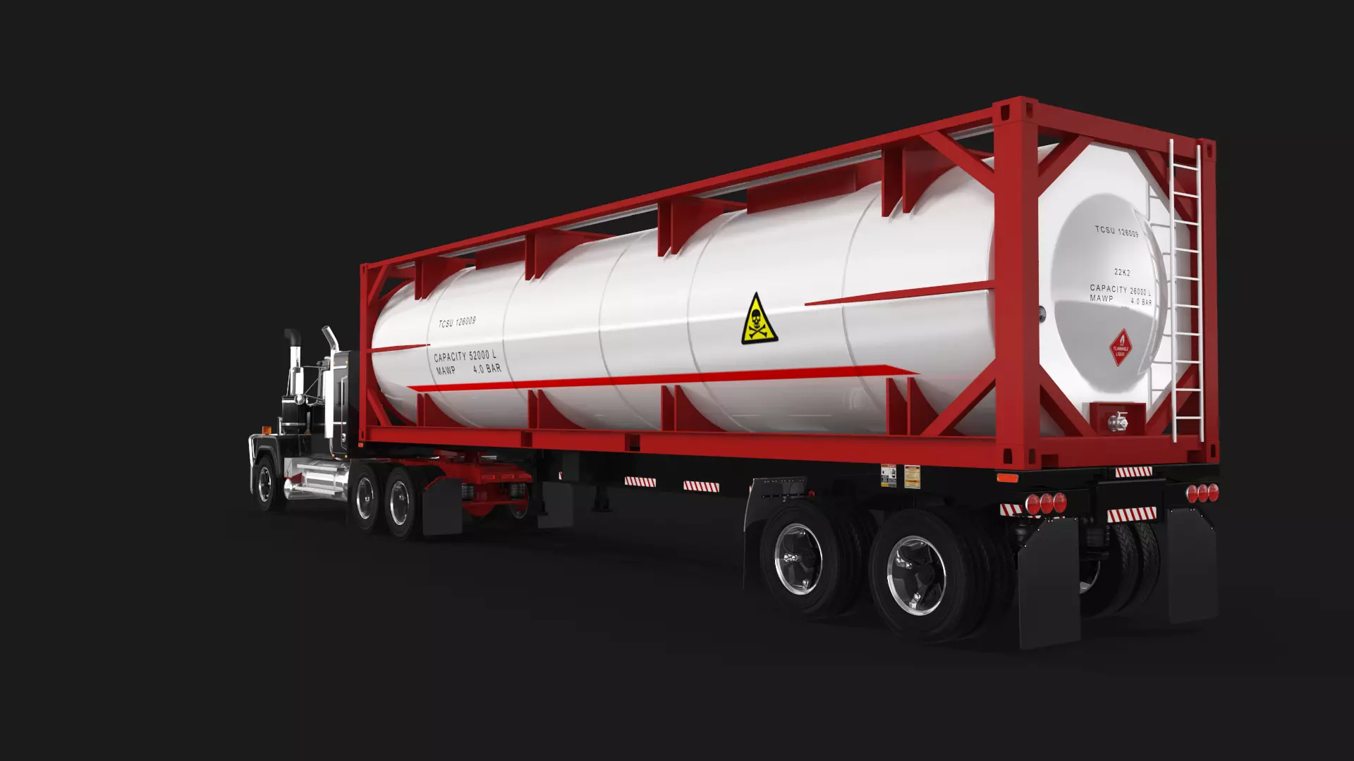 Super-Liner ISO Tank Trailer 3D model_3