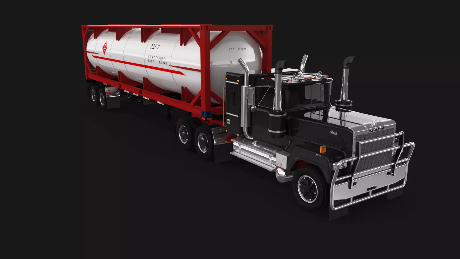 Super-Liner ISO Tank Trailer 3D model_4