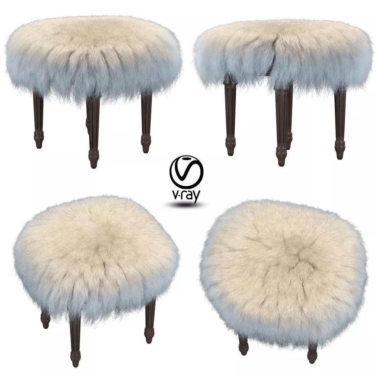 Da Vinci Stool 3D model_0