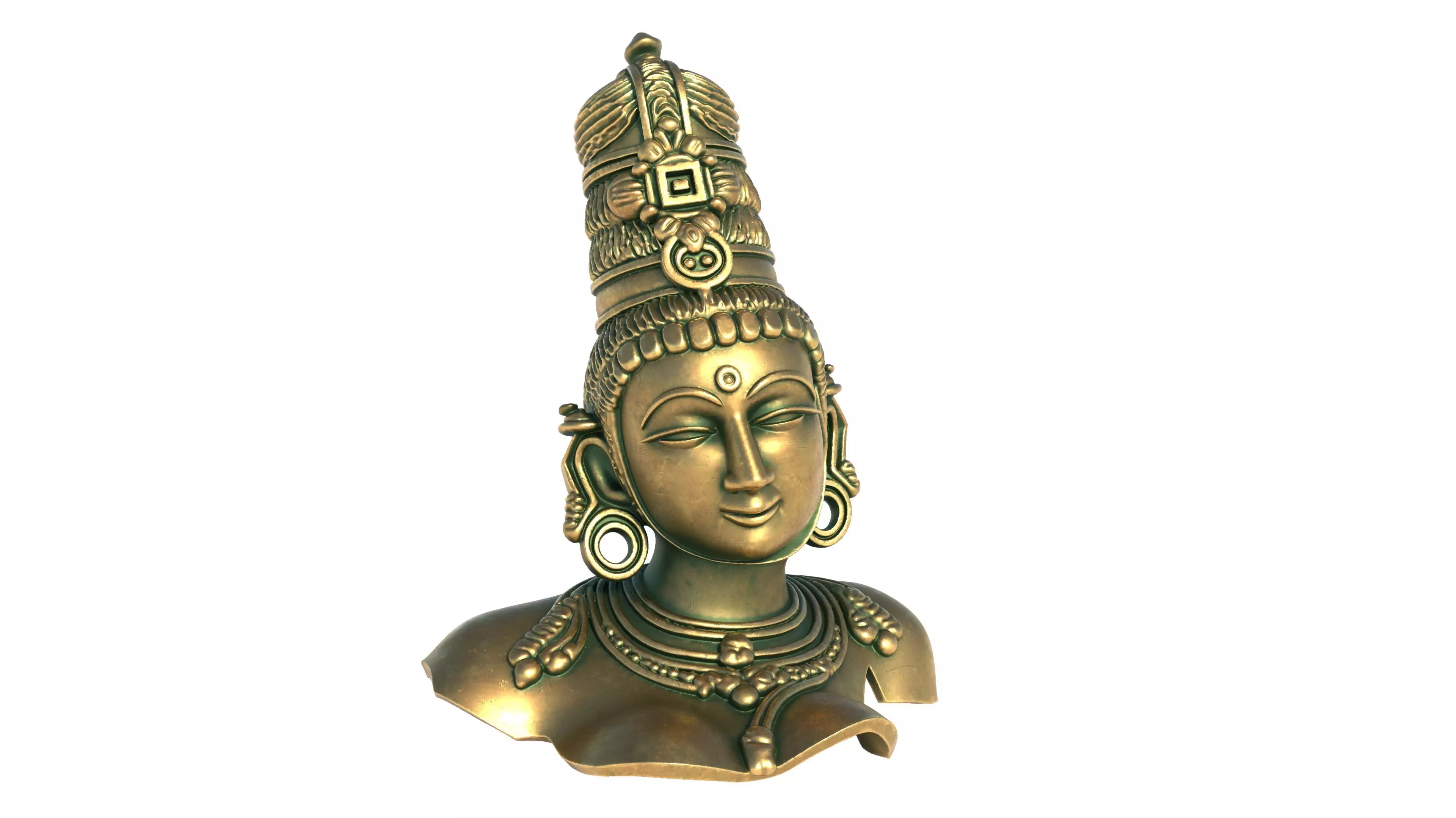 parvati bust Low-poly 3D model