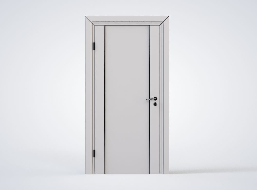 Doors Pack 4 Low-poly 3D model_2
