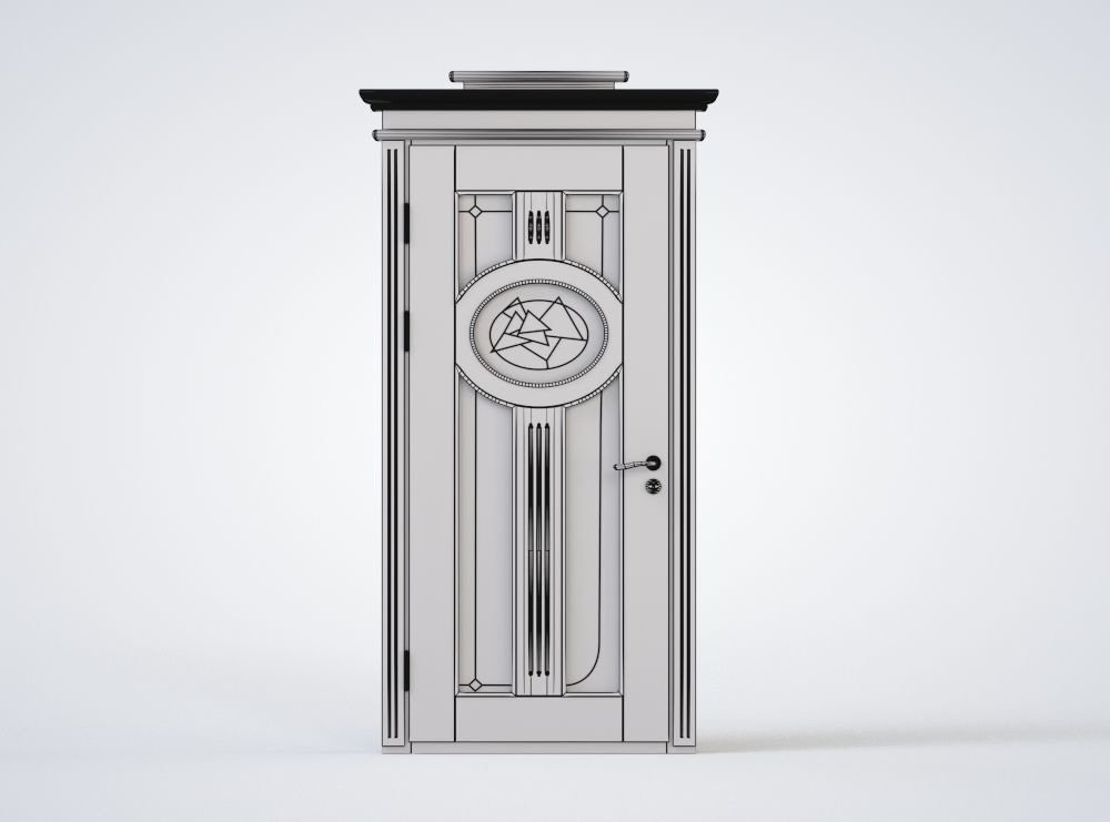 Doors Pack 4 Low-poly 3D model_9