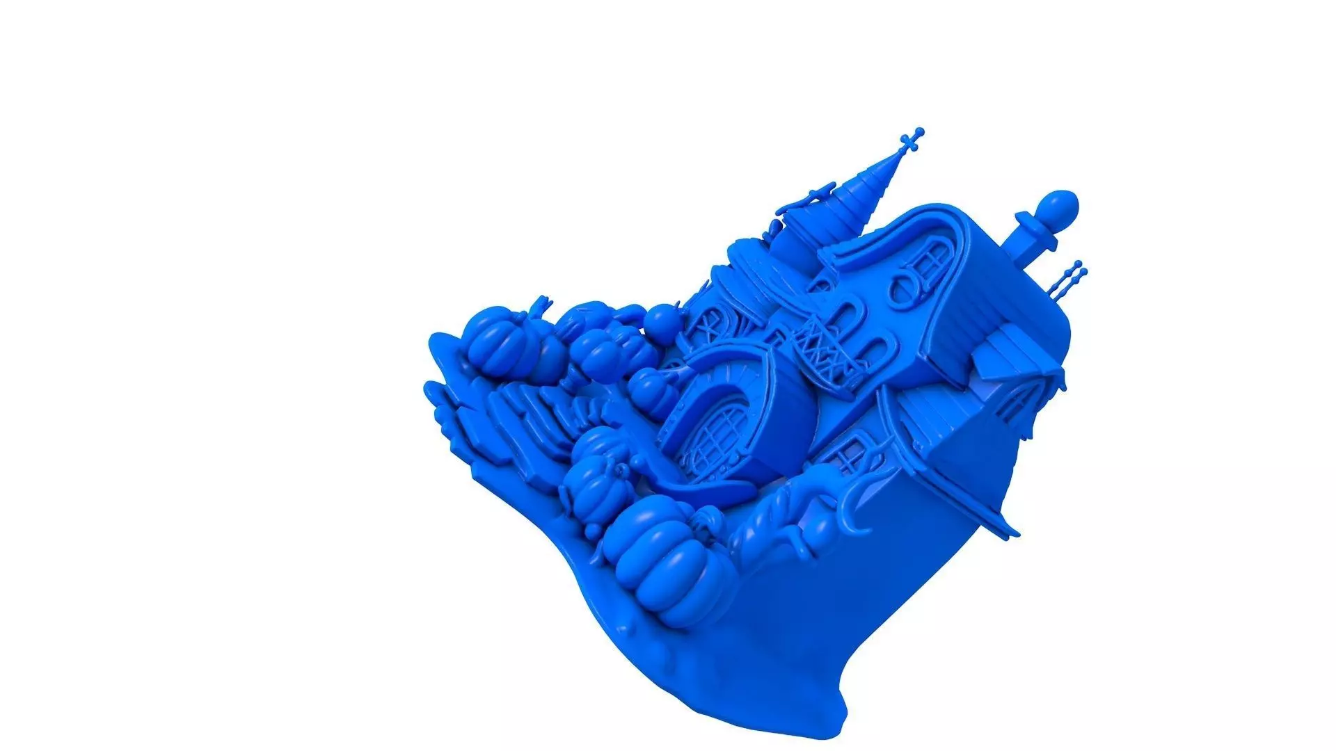 Halloween Ghost - Haunted House - Halloween Graveyard  3D print model_2